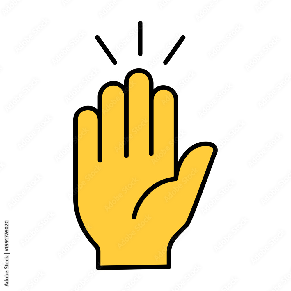 Obraz premium raising hand
