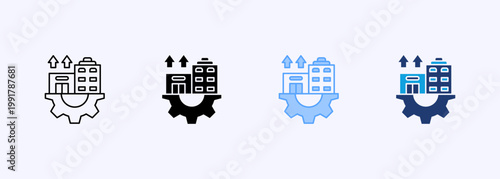 Development Icon Set Multistyle Various Collection Element For Design
