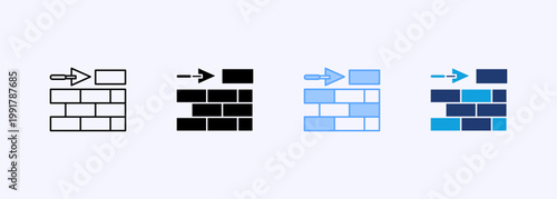Building Icon Set Multistyle Various Collection Element For Design