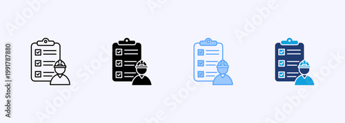 Planning Icon Set Multistyle Various Collection Element For Design