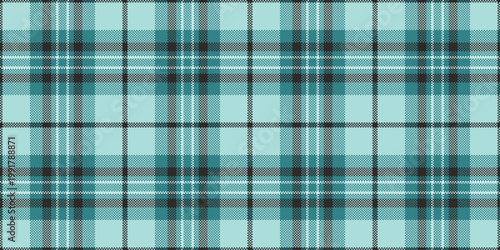Rustic vector pattern plaid, royal fabric background texture. Girly check textile seamless tartan in light and cyan colors.
