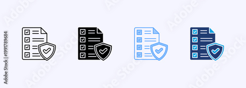 Insurance Icon Set Multistyle Various Collection Element For Design
