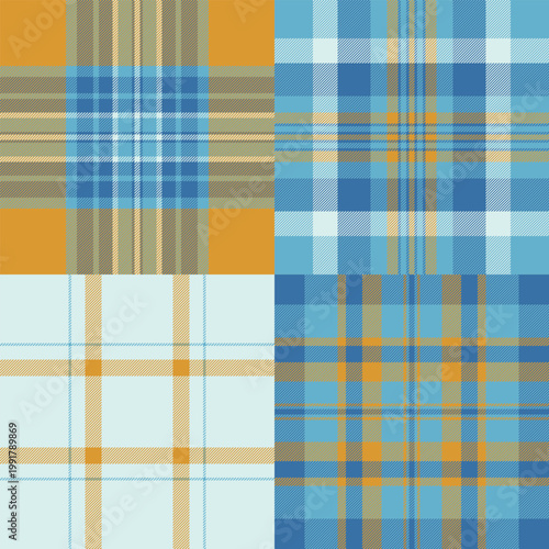 Thanksgiving plaid pack tailored for small business products. Ideal for seasonal shop collections and limited runs. Vector format simplifies printing.