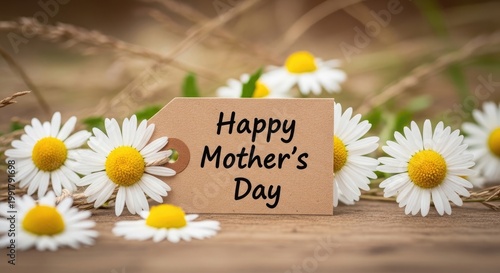 Happy mother's day wishes beautiful daisies and heartfelt greetings for mom celebrate