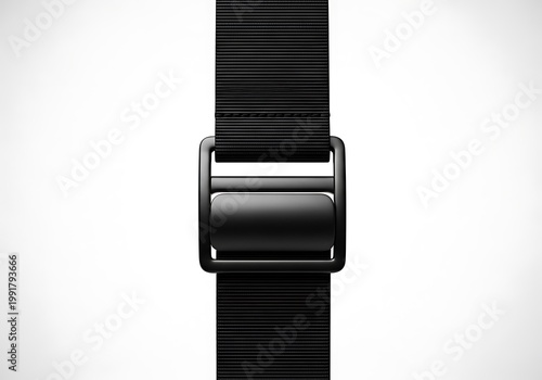 Black strap with buckle close up
