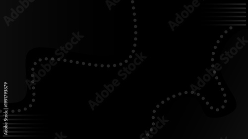 Abstract Dark Digital Background with Flowing Dotted Lines and Subtle Geometric Elements, Creating a Modern Technological Aesthetic for Visuals