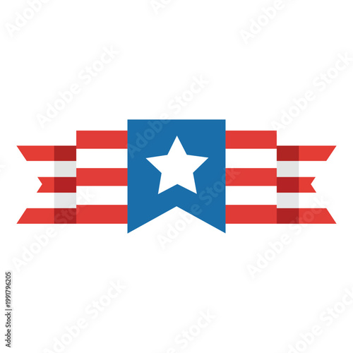 Symbol of Patriotism: An emblem of patriotism and national pride, featuring a star and stripes design.