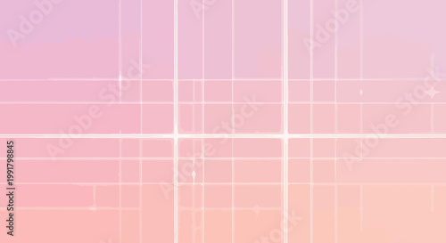Abstract Geometric Grid Pattern with Soft Pastel Gradient Background.