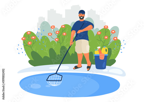 Swimming pool cleaner. Pool maintenance.