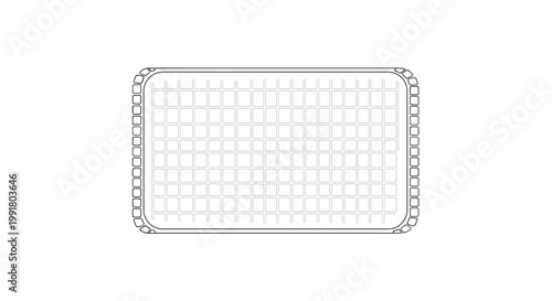 Empty ice cube tray, isolated on white background