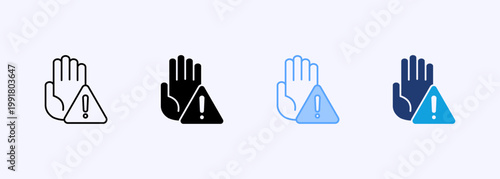 Prevent Icon Set Multistyle Various Collection Element For Design