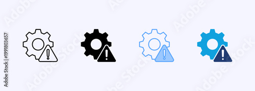Risk Management Icon Set Multistyle Various Collection Element For Design