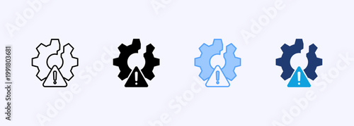 Failure Icon Set Multistyle Various Collection Element For Design