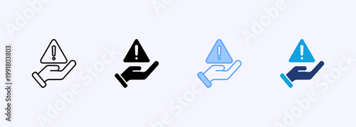 Risk Icon Set Multistyle Various Collection Element For Design