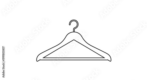 Minimalist Clothes Hanger Icon
