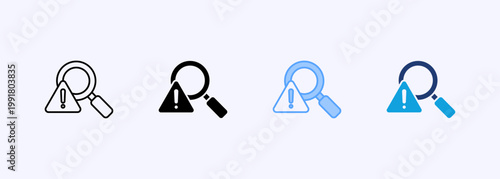 Identify Icon Set Multistyle Various Collection Element For Design
