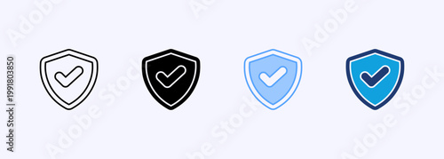 Protect Icon Set Multistyle Various Collection Element For Design