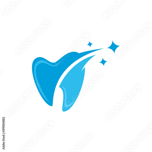 clean dental logo icon design. healthy dental care