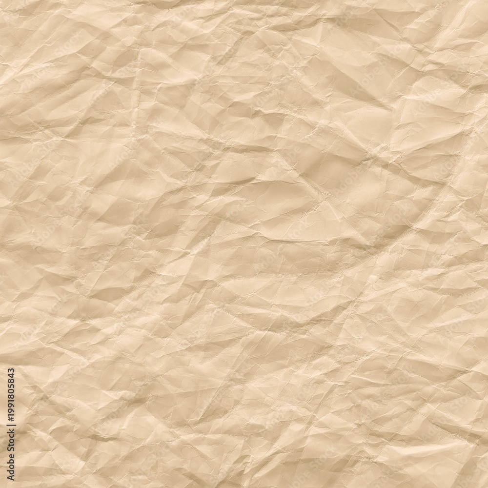 Obraz premium Textured crumpled brown paper background