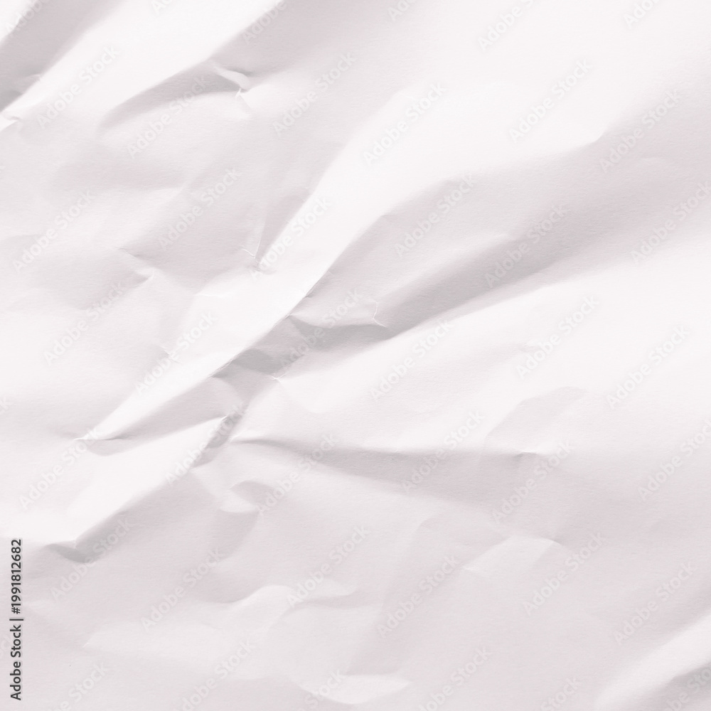 Obraz premium Crumpled white paper texture background