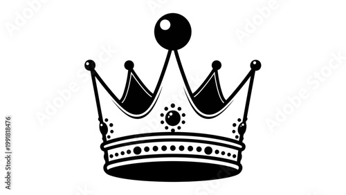 Royal Crown Emblem, Majestic Symbol of Power, Luxury, and Authority