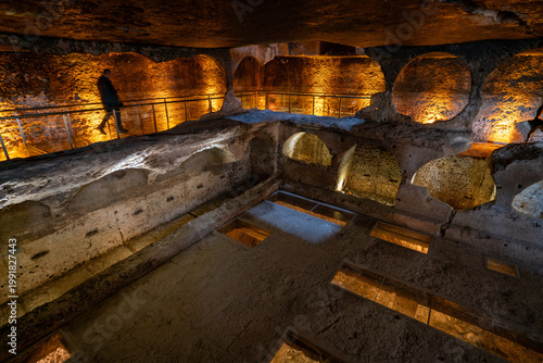 Dara Ancient City, an important archaeological site with rock-cut structures and historic ruins in southeastern Mardin, Türkiye