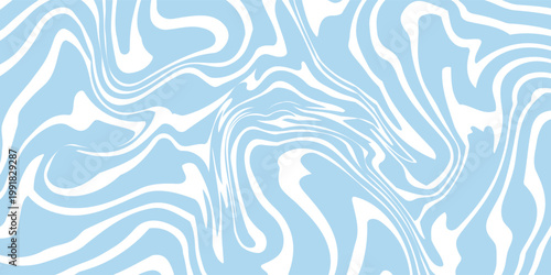 Abstract background seamless pattern with colorful waves. Trendy vector illustration in retro psychedelic style