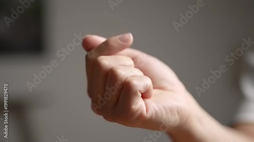 Close up of human hand gestures.