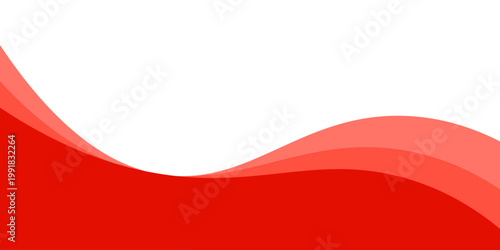 Red separator footer, modern divider shape vector illustration