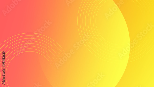 Obraz na plátne Gradient orange yellow patterned desktop wallpaper