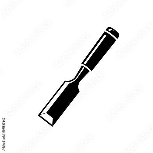 Chisel Tool Metal Handle Closeup.