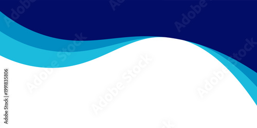 Curved Header and Footer Element. Vector EPS 10