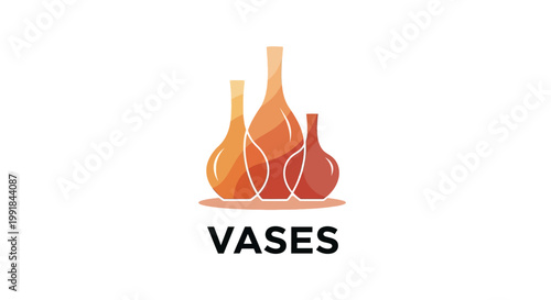 Elegant Collection of Decorative Vases in Various Shapes and Sizes.