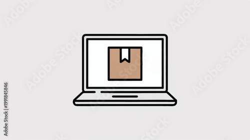 Laptop computer with a book on the screen  reading and technology