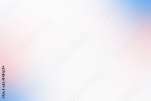 Картината върху платно Abstract blurred background with soft pink, blue, and white gradients