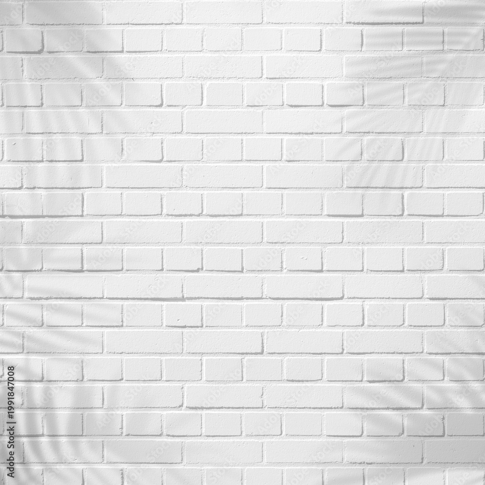 Fototapeta premium White brick wall texture background