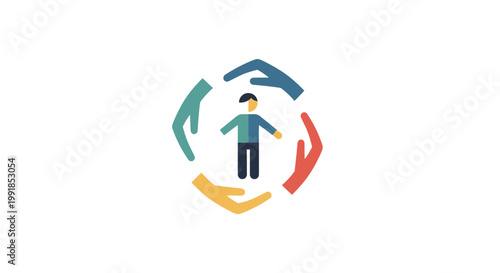 Support and care for a person.