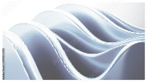 Abstract futuristic chrome wave background, 3D metallic liquid curves with silver highlights, sleek industrial steel texture for technology design