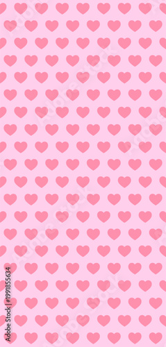 Valentine Infinity Hearts, Seamless pattern texture