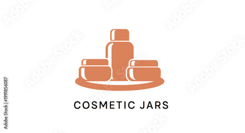 Elegant Cosmetic Jars and Bottles for Skincare Products.