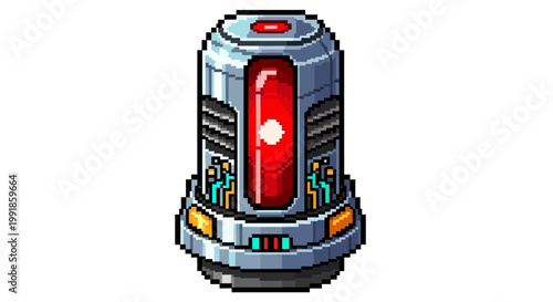 Futuristic Sci-Fi Energy Cell Power Core.