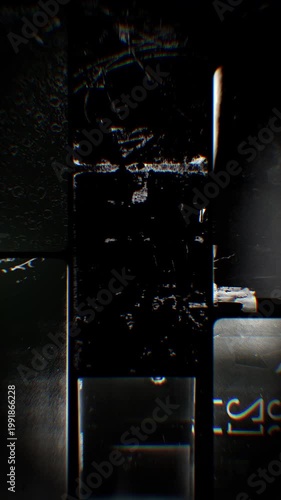 Flickering noisy grunge style film reel effect loop.
