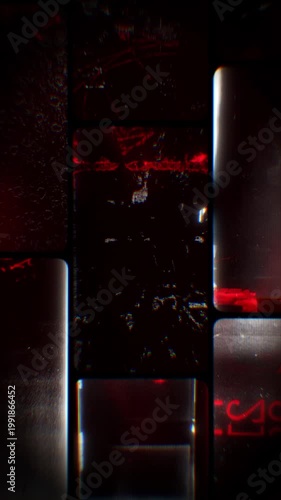 Flickering noisy grunge style film reel effect loop.
