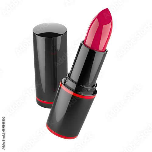 Red Lipstick with Black and Red Casing
