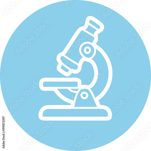 Microscope Science Research Icon