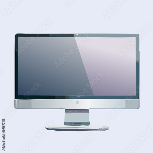 Ein schlanker, moderner Computer-Monitor 