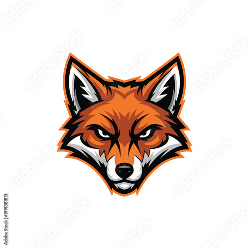 Illustration of a fox head.