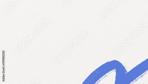 Canvastavla Off-white textured background, blue paint stroke border
