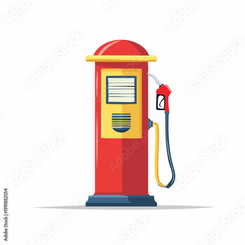 Vintage Red Gas Pump