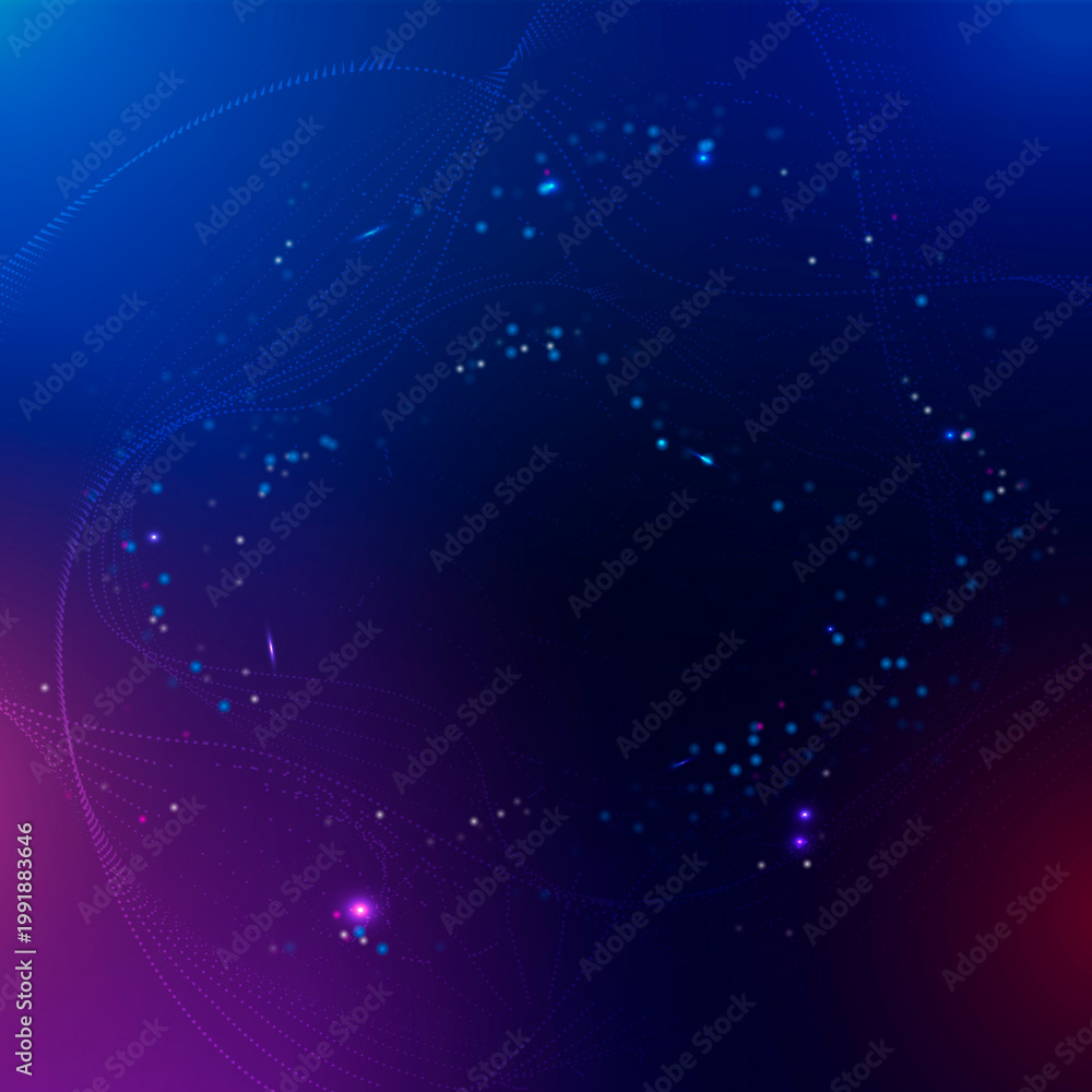 Fototapeta premium Digital connection background, abstract gradient purple design